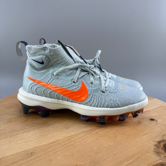 Nike Alpha Huarache NXT MCS Mid Mens Size 7 Baseball Cleats Grey HF1132-001 NEW